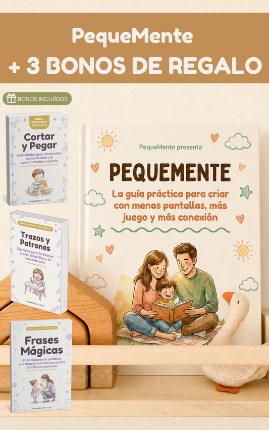 Kit PequeMente™ : Guía + 3 Bonos para criar con menos pantallas